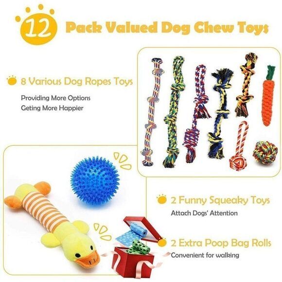 Dog Chew Toys for Small to Medium Aggressive Chew‎ - Picture 9 of 10